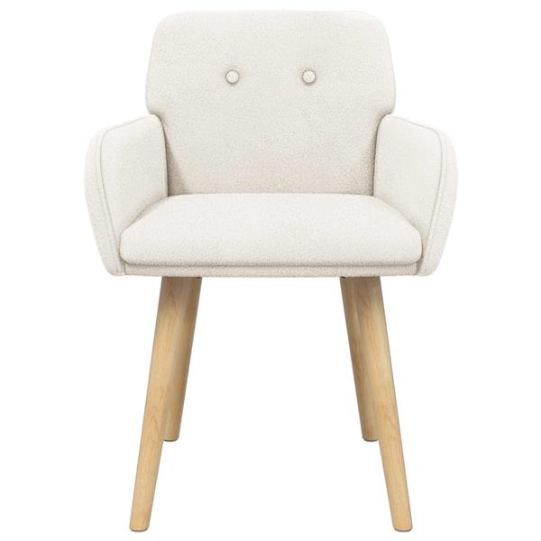 Grote foto vidaxl eettafelstoelen 2 st boucl cr mekleurig 59 x 56 5 x 85 cm huis en inrichting stoelen