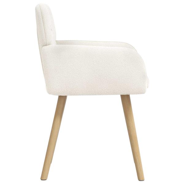 Grote foto vidaxl eettafelstoelen 2 st boucl cr mekleurig 59 x 56 5 x 85 cm huis en inrichting stoelen