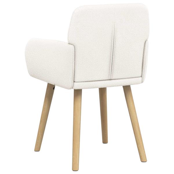 Grote foto vidaxl eettafelstoelen 2 st boucl cr mekleurig 59 x 56 5 x 85 cm huis en inrichting stoelen