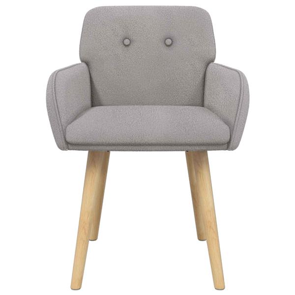Grote foto vidaxl eettafelstoelen 2 st boucl lichtgrijs 59 x 56 5 x 85 cm huis en inrichting stoelen