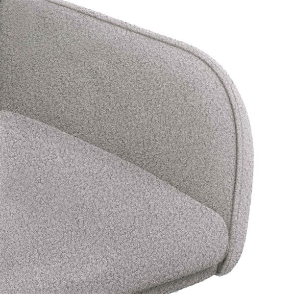 Grote foto vidaxl eettafelstoelen 2 st boucl lichtgrijs 59 x 56 5 x 85 cm huis en inrichting stoelen