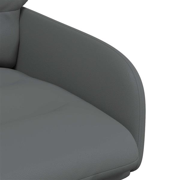 Grote foto vidaxl draai eetstoelen 2 st kunstleer grijs 59 x 59 5 x 90 cm huis en inrichting stoelen