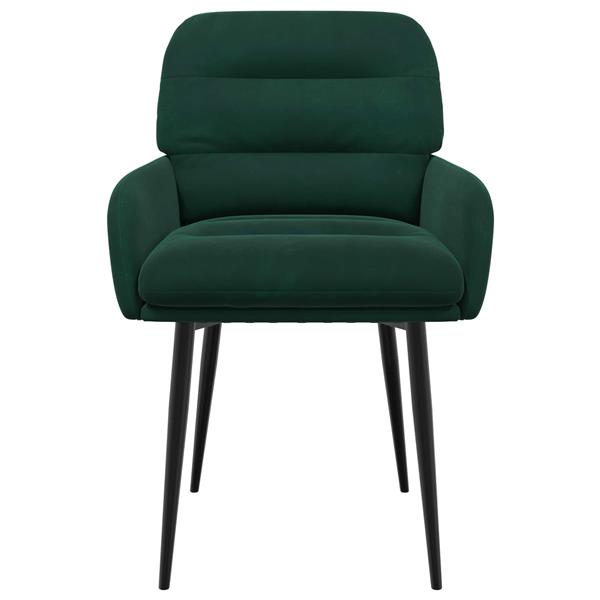 Grote foto vidaxl eettafelstoelen 2 st fluweel donkergroen 59 x 59 5 x 90 cm huis en inrichting stoelen