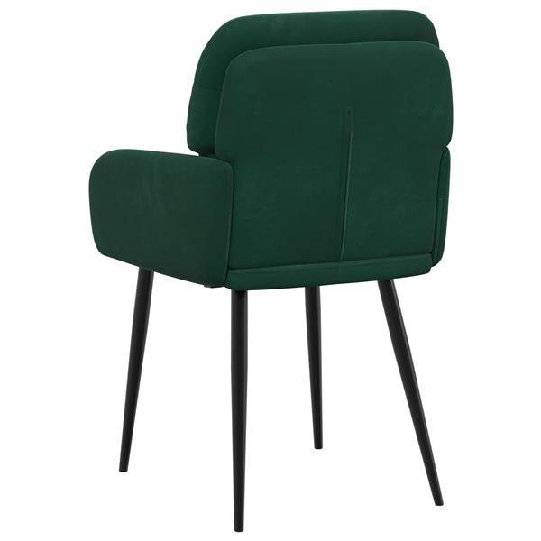 Grote foto vidaxl eettafelstoelen 2 st fluweel donkergroen 59 x 59 5 x 90 cm huis en inrichting stoelen