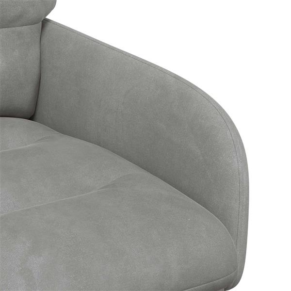 Grote foto vidaxl eettafelstoelen 2 st fluweel lichtgrijs 59 x 59 5 x 90 cm huis en inrichting stoelen