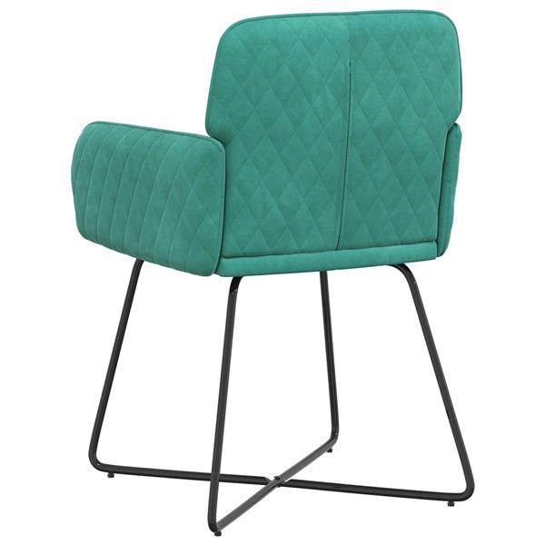 Grote foto vidaxl eettafelstoelen 2 st fluweel turquoise 59 x 56 5 x 86 cm huis en inrichting stoelen