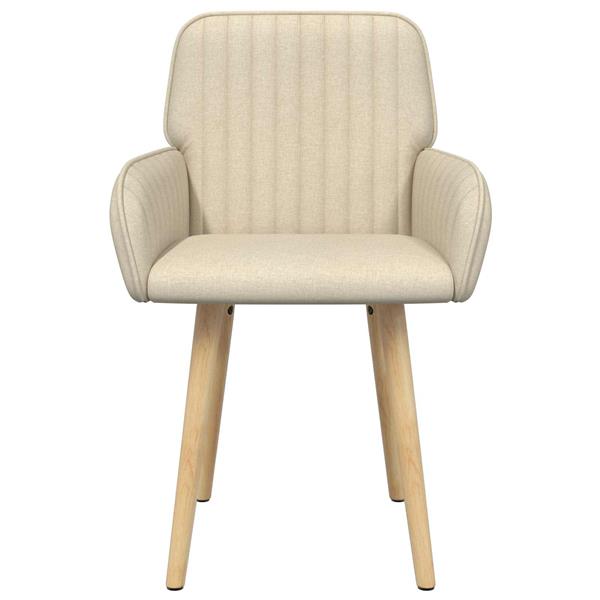 Grote foto vidaxl eettafelstoelen 2 st stof cr mekleurig 56 5 x 50 x 87 5 cm huis en inrichting stoelen