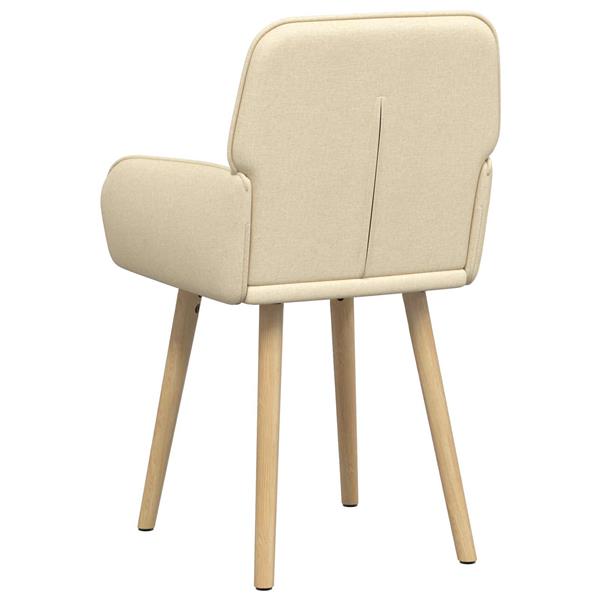 Grote foto vidaxl eettafelstoelen 2 st stof cr mekleurig 56 5 x 50 x 87 5 cm huis en inrichting stoelen