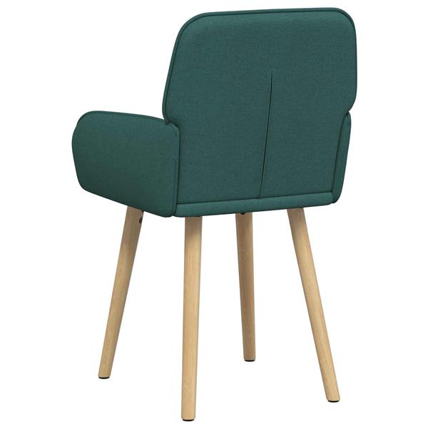 Grote foto vidaxl eettafelstoelen 2 st stof donkergroen 56 5 x 50 x 87 5 cm huis en inrichting stoelen