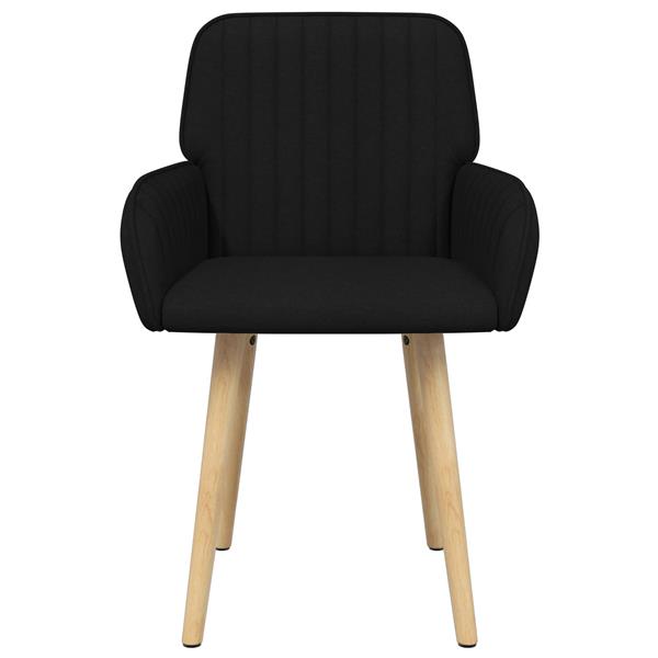 Grote foto vidaxl eettafelstoelen 2 st stof zwart 56 5 x 50 x 87 5 cm huis en inrichting stoelen