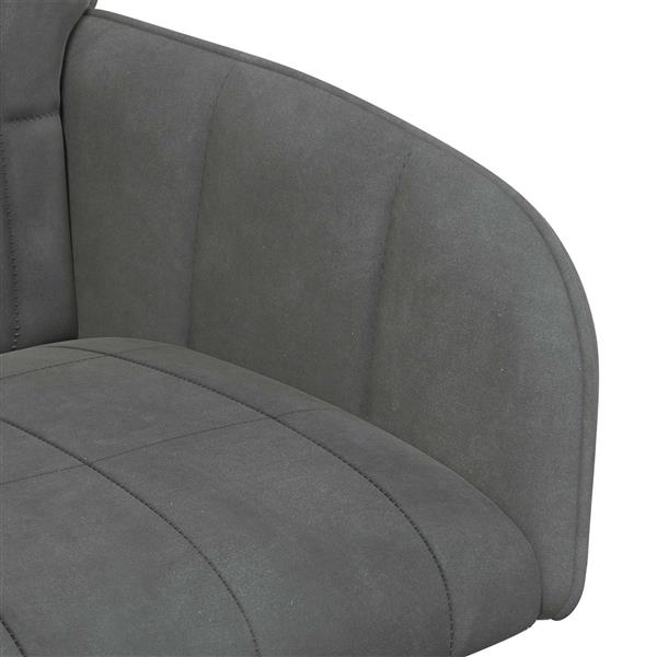 Grote foto vidaxl eettafelstoelen 2 st fluweel donkergrijs 56.5 x 50 x 85 cm huis en inrichting stoelen