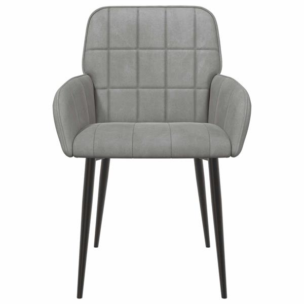Grote foto vidaxl eettafelstoelen 2 st fluweel lichtgrijs 56.5 x 50 x 85 cm huis en inrichting stoelen