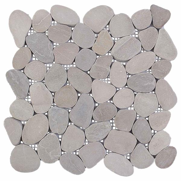 Grote foto vidaxl kiezeltegels taupe 30 x 30 cm rivierenkiezel doe het zelf en verbouw tegels