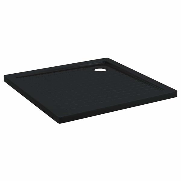 Grote foto vidaxl douche basis tray met dots 90 x 90 x 4 cm abs zwart doe het zelf en verbouw sanitair