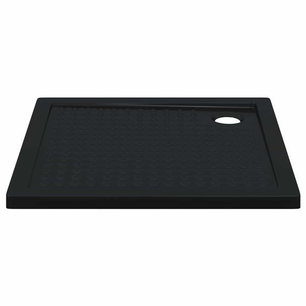 Grote foto vidaxl douche basis tray met dots 90 x 90 x 4 cm abs zwart doe het zelf en verbouw sanitair
