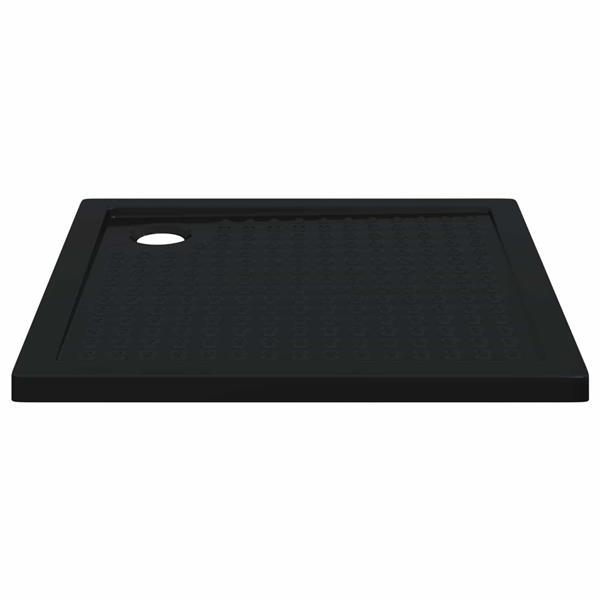 Grote foto vidaxl douche basis tray met dots 90 x 90 x 4 cm abs zwart doe het zelf en verbouw sanitair