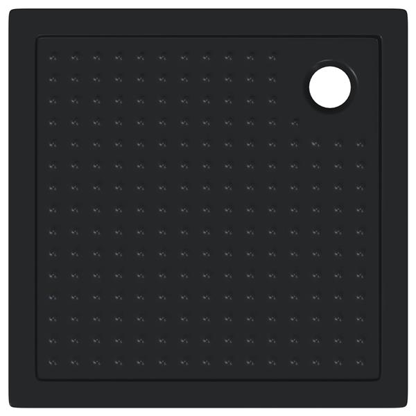Grote foto vidaxl douche basis tray met dots 90 x 90 x 4 cm abs zwart doe het zelf en verbouw sanitair