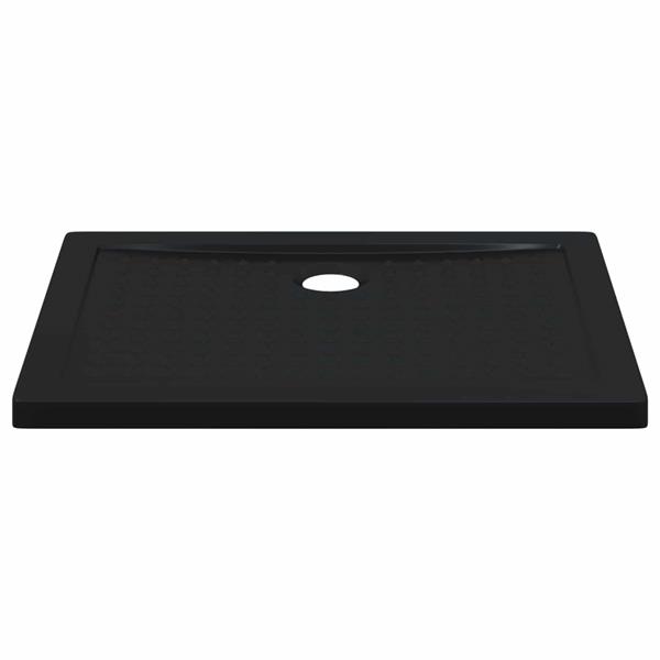 Grote foto vidaxl douche basis tray met dots 90 x 70 x 4 cm abs zwart doe het zelf en verbouw sanitair