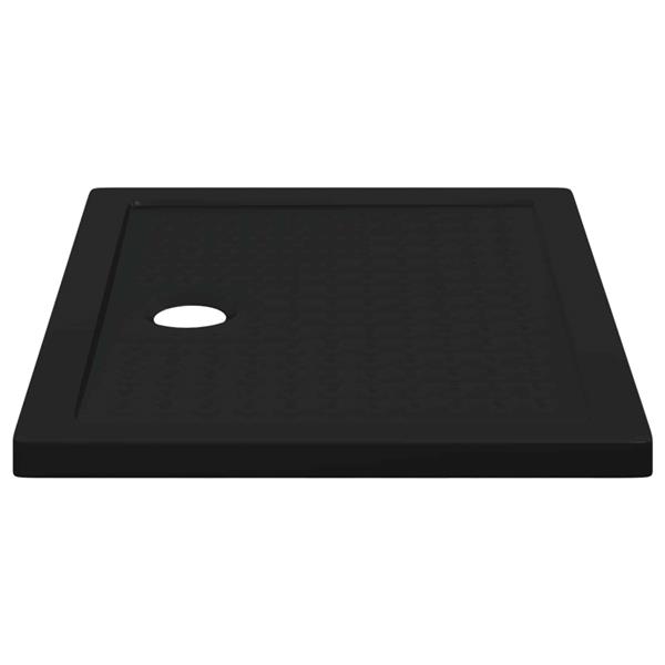 Grote foto vidaxl douche basis tray met dots 90 x 70 x 4 cm abs zwart doe het zelf en verbouw sanitair