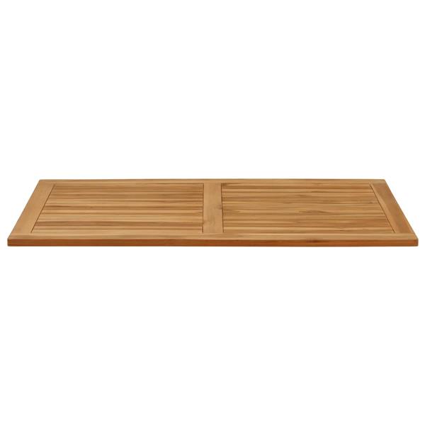 Grote foto vidaxl tafelblad rechthoekig massief teakhout naturel antiek en kunst stoelen en banken