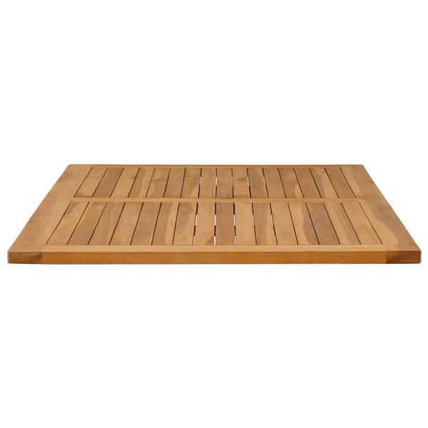 Grote foto vidaxl tafelblad rechthoekig massief teakhout naturel antiek en kunst stoelen en banken