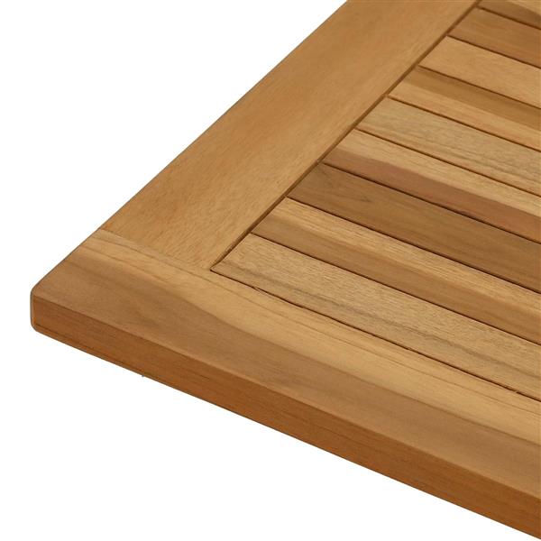 Grote foto vidaxl tafelblad rechthoekig massief teakhout naturel antiek en kunst stoelen en banken