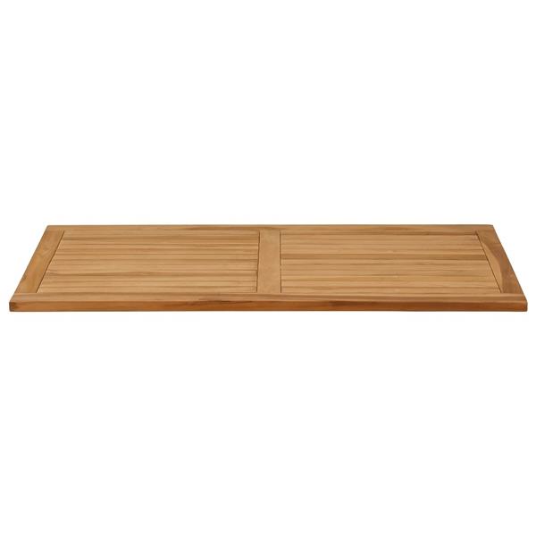 Grote foto vidaxl tafelblad rechthoekig massief teakhout naturel antiek en kunst stoelen en banken