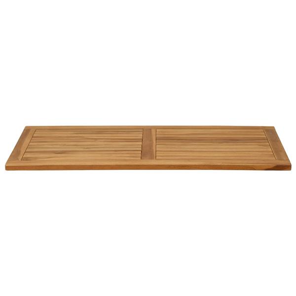 Grote foto vidaxl tafelblad rechthoekig massief teakhout naturel antiek en kunst stoelen en banken