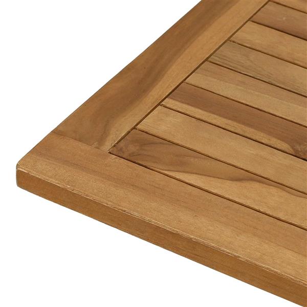 Grote foto vidaxl tafelblad rechthoekig massief teakhout naturel antiek en kunst stoelen en banken