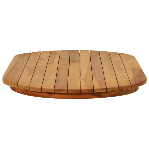 Grote foto vidaxl tafelblad 90 x 45 x 3 5 cm ovaal massief teakhout naturel antiek en kunst stoelen en banken