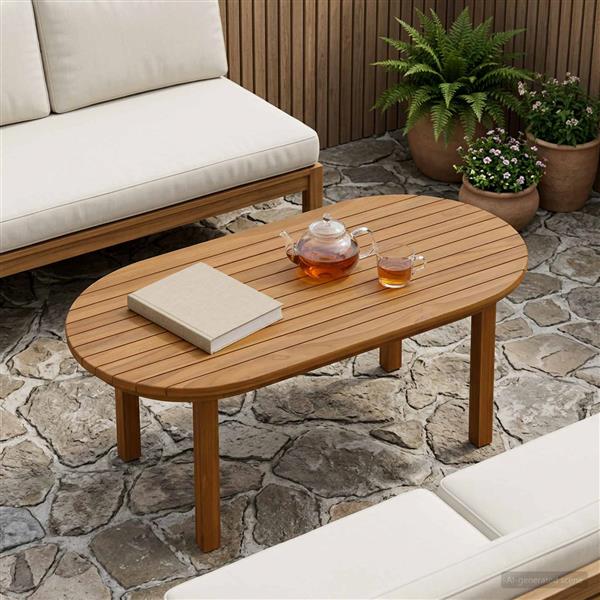 Grote foto vidaxl tafelblad 80 x 40 x 3 5 cm ovaal massief teakhout naturel antiek en kunst stoelen en banken