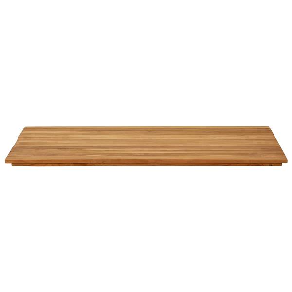Grote foto vidaxl tafelblad 110 x 55 x 3 5 cm rechthoekig massief teakhout antiek en kunst stoelen en banken