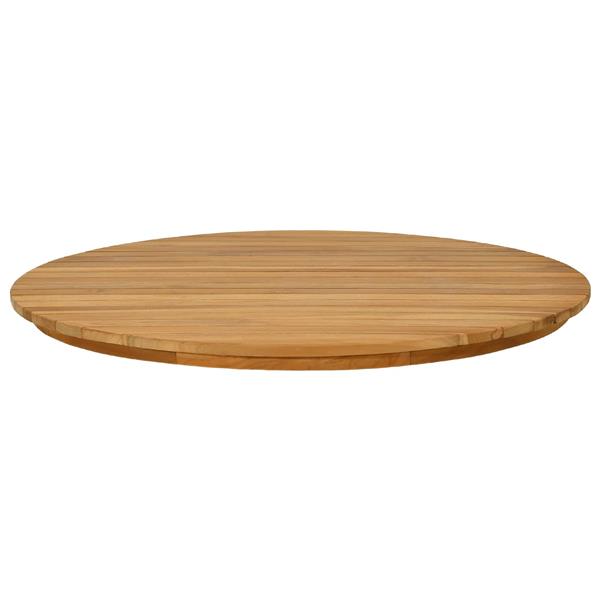 Grote foto vidaxl tafelblad 70 x 3 5 rond massief teakhout naturel antiek en kunst stoelen en banken