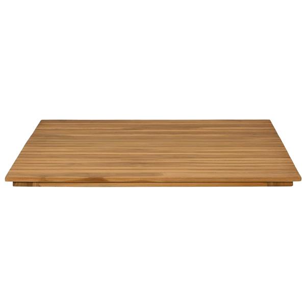 Grote foto vidaxl tafelblad 80 x 80 x 3 5 cm vierkant massief teakhout naturel antiek en kunst stoelen en banken