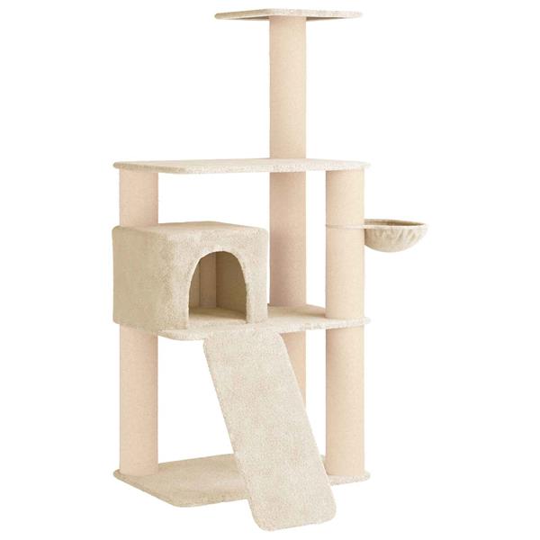 Grote foto vidaxl kattenboom met sisal krabpalen cr mekleurig 173 cm dieren en toebehoren katten accessoires