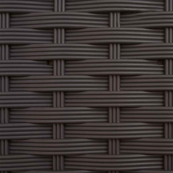 Grote foto vidaxl verhoogd bed met trellis en dak bruin 122 5 x 40 x 121 cm pp tuin en terras overige tuin en terras