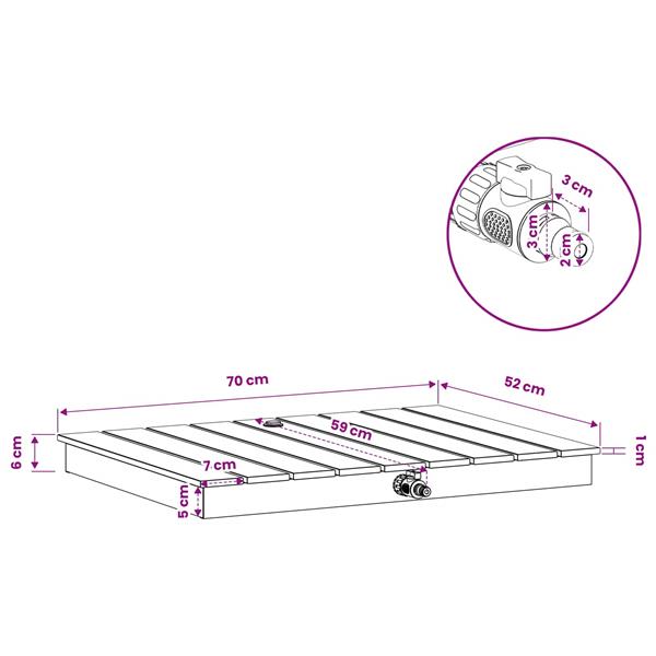 Grote foto vidaxl tuin vloershower wpc en rvs 201 bruin tuin en terras zwembaden toebehoren