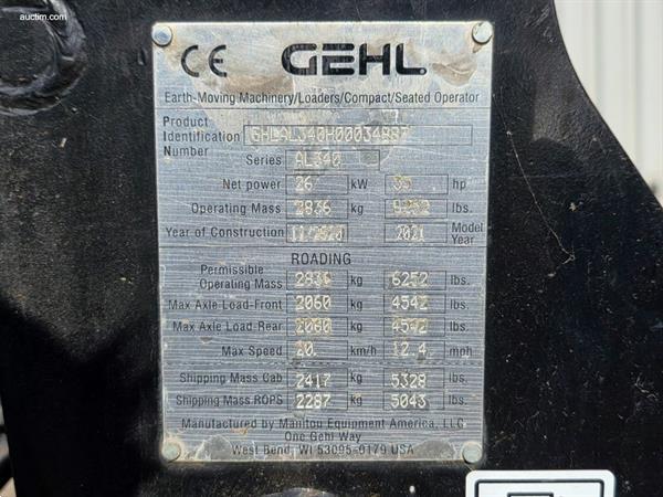 Grote foto gehl al 340 wiellader 2020 agrarisch shovels