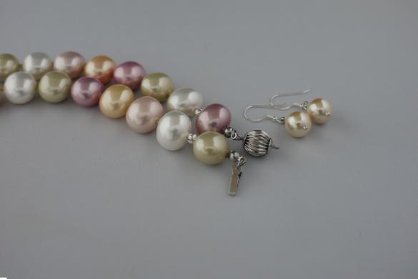 Grote foto shell pearl ketting oorhanger set sieraden tassen en uiterlijk kettingen