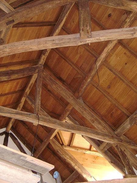 Grote foto oude eiken balken doe het zelf en verbouw hout en planken