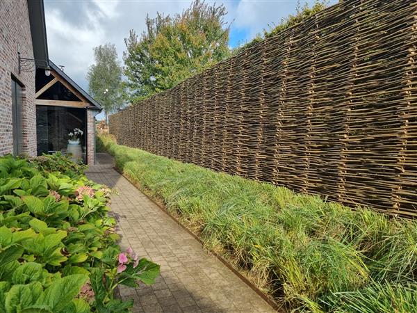 Grote foto gevlochten wilgentenen schuttingen en schermen tuin en terras hekken en schuttingen