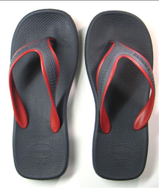 Grote foto havaianas slippers wave mt 47 48 in grafiet rood kleding dames schoenen
