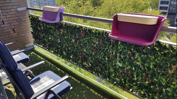 Grote foto kunsthaag balkonafscheiding kunstheg tuinschermen tuin en terras hekken en schuttingen