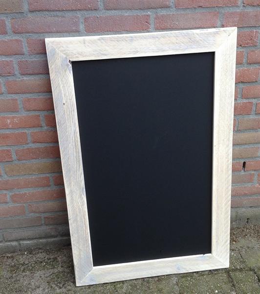 Grote foto krijt magneetborden lijst steigerhout huis en inrichting memoborden