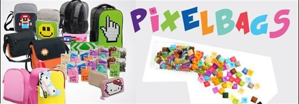 Grote foto kinder rugtas pixelbag met 160 pixels sieraden tassen en uiterlijk kinderen