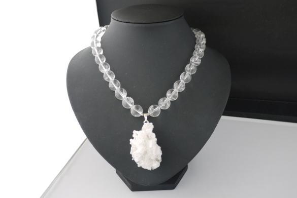 Grote foto set bergkristal ketting sieraden tassen en uiterlijk kettingen