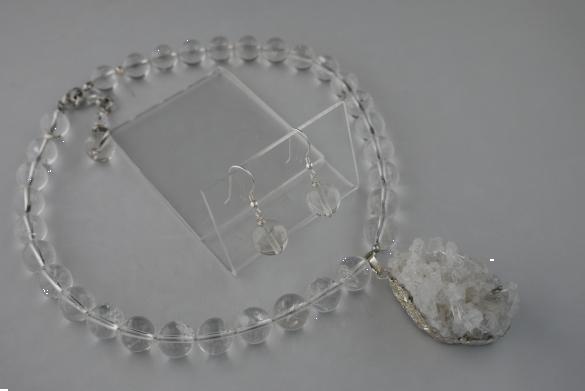 Grote foto set bergkristal ketting sieraden tassen en uiterlijk kettingen