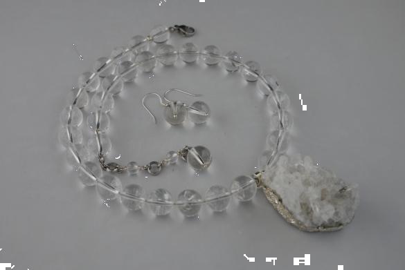 Grote foto set bergkristal ketting sieraden tassen en uiterlijk kettingen