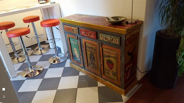 Grote foto brocante buffetkast shabby meubel vintage huis en inrichting buffetkasten