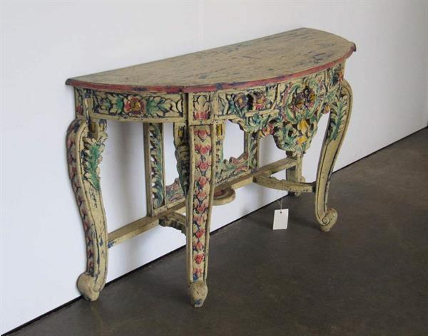 Grote foto brocante wandtafel sidetable vintage meubels huis en inrichting sidetables